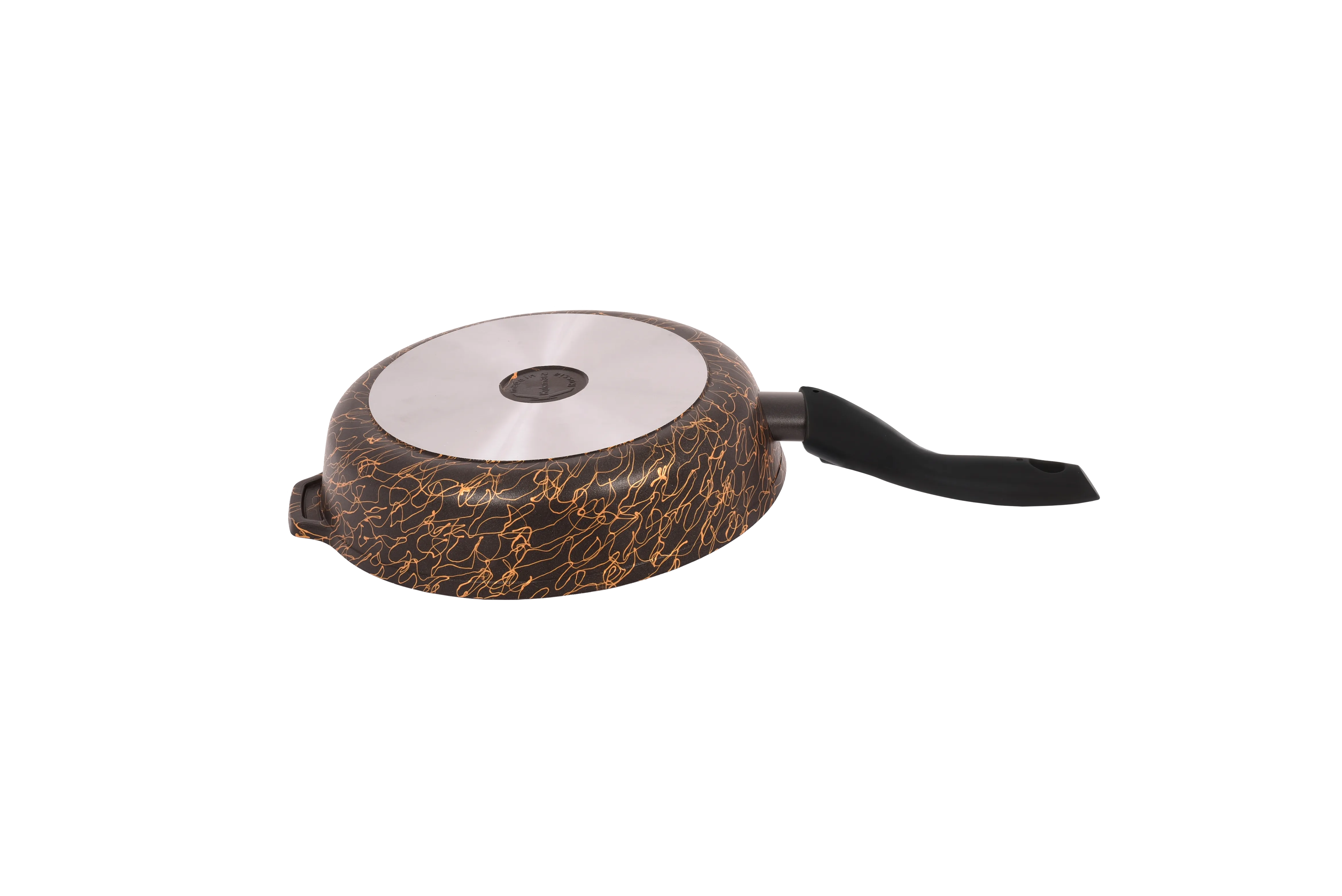 сгчз242а Сковорода глубокая 24 см со съёмной ручкой, со стеклянной крышкой АП линия Грация (черный_золото) 3 пнг 